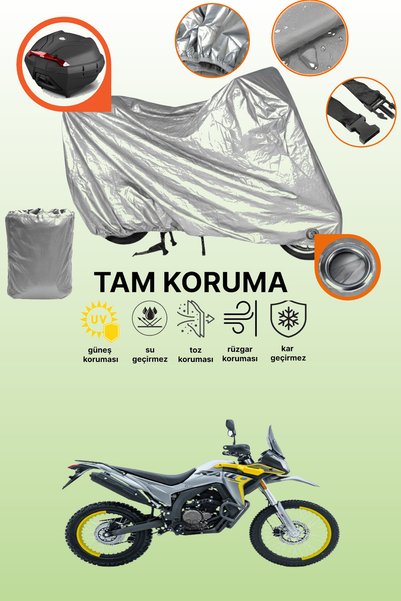 dokaca Gray Tail Bag and Lock Compatible Voge 250 Rally Compatible Motorcycle...