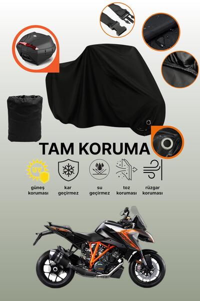 dokaca حقيبة خلفية سوداء وقفل متوافقان مع KTM 1290 Super Duke GT، قماش متوافق...