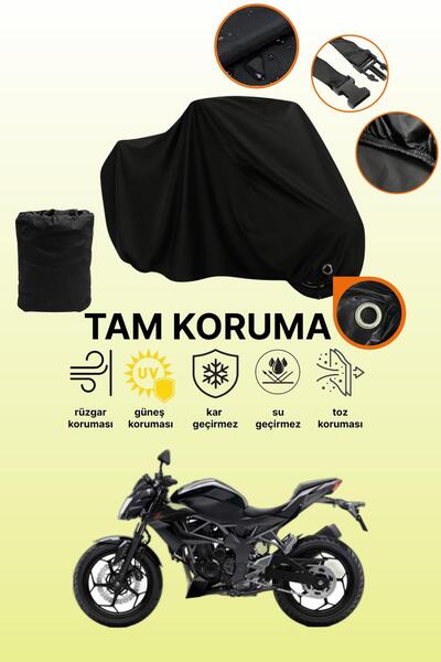 dokaca قماش دراجة نارية متوافق مع كاواساكي Z 250SL متوافق مع قفل أسود