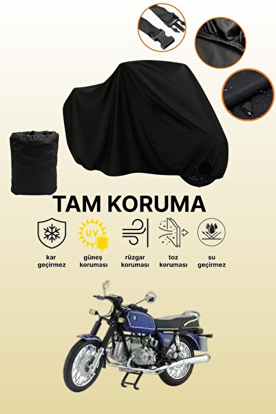 dokaca Black Rear Bag and Lock Mismatched Bmw R 60-6 Compatible Motorcycle Ca...