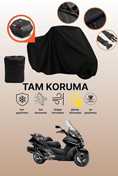 dokaca حقيبة خلفية سوداء متوافقة مع قماش الدراجة النارية هوندا FJS 400 سيلفر ...