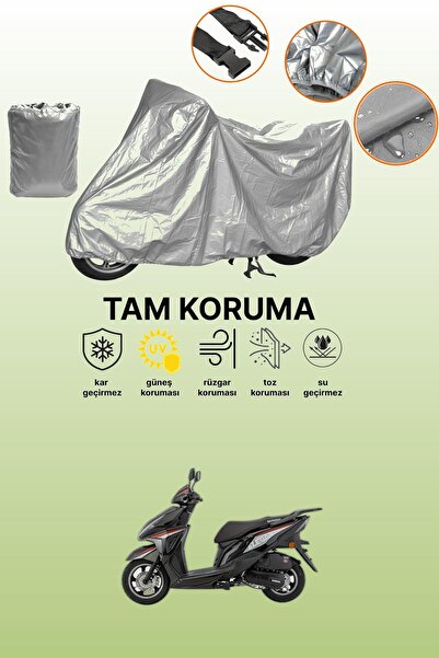 dokaca Gray Tail Bag and Lock Incompatible Mondial 125 Elegante Compatible Mo...