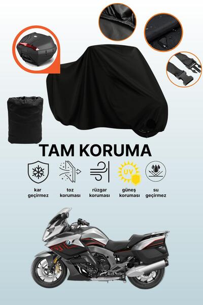 dokaca Black Tail Bag Compatible with Bmw K 1600 Gt Compatible Motorcycle Tar...