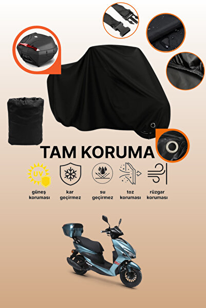 dokaca حقيبة خلفية سوداء وقفل متوافقان مع قماش دراجة نارية متوافق مع Kuba Pes...