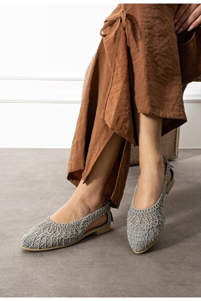 Ayra Moda Aira Women's Lace Detailed Open Back Comfortable Mesh Embroidered S...