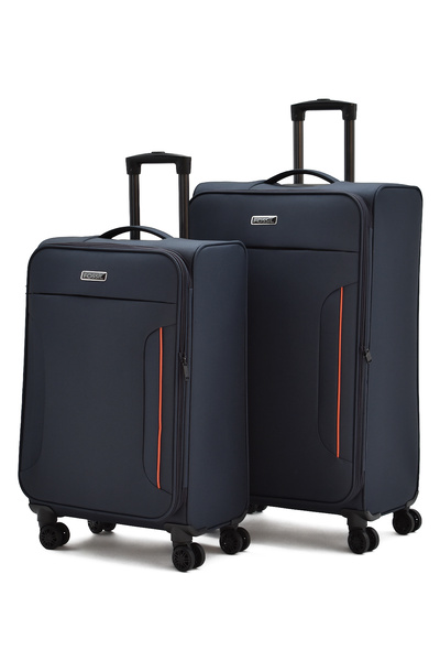 Fossil Ultra Light 2'li Valiz Seti Büyük ve Orta Boy – 360° 8 Tekerlekli, Haf...