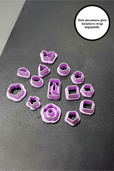 To Design Lab 15-Piece Polymer Clay Mold Set in Tiny Different Patterns - Small Size for Dough Sculpting