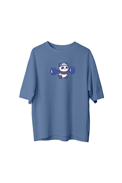 CANDLEMASTORE Gym Panda - Oversize T-Shirt