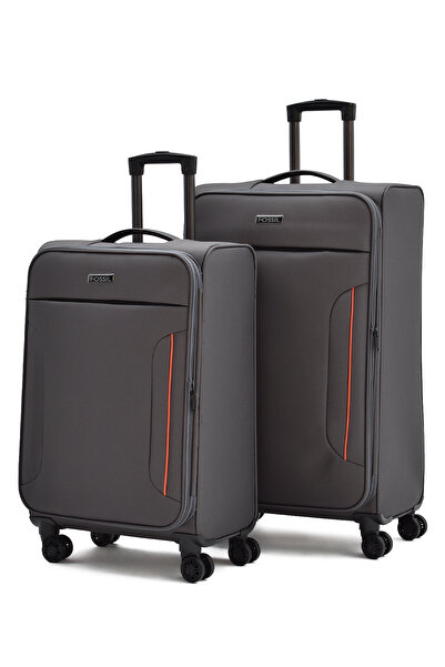 Fossil Ultra Light 2'li Valiz Seti Büyük ve Orta Boy – 360° 8 Tekerlekli, Haf...