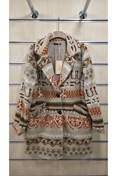 Park Moda Wool Coat Mixed Pattern