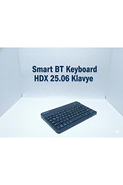emrebilisim Bluetooth Smart Klavye Q Siyah BT5.2 Kablosuz Şarjlı Klavye - Siyah