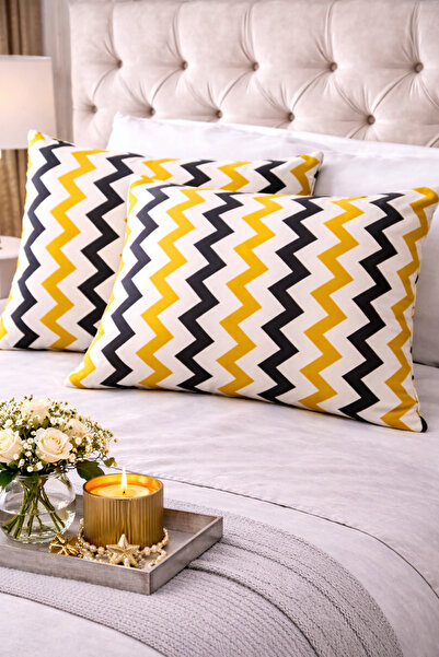 İsmail Gürel Husă de pernă, pachet de 2 |   Design cu fermoar |   Bumbac |   ...