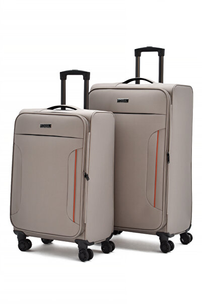 Fossil Ultra Light 2'li Valiz Seti Büyük ve Orta Boy – 360° 8 Tekerlekli, Haf...