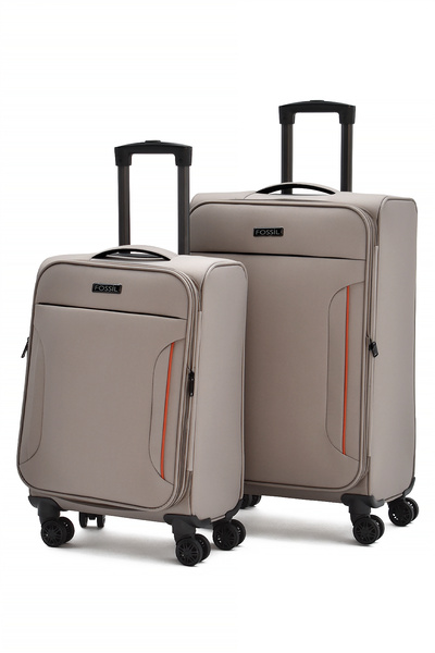 Fossil Ultra Light 2'li Valiz Seti Orta ve Kabin Boy – 360° 8 Tekerlekli, Haf...
