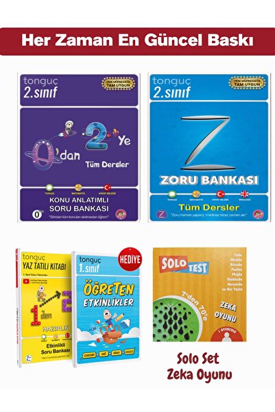 Tonguç Yayınları 2. Sınıf Zoru Bankası + 0'dan 2'ye + 1'den 2'ye - Solo Test ...