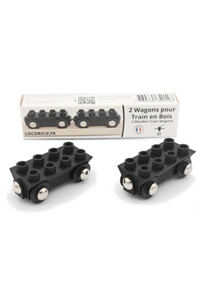 Locorico Compatible Duplo Train Cars - Set of 2