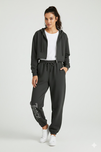 Bozz&Bozz Collection Women's Juicy Crystal Stone Printed Loose Fit Elasticate...