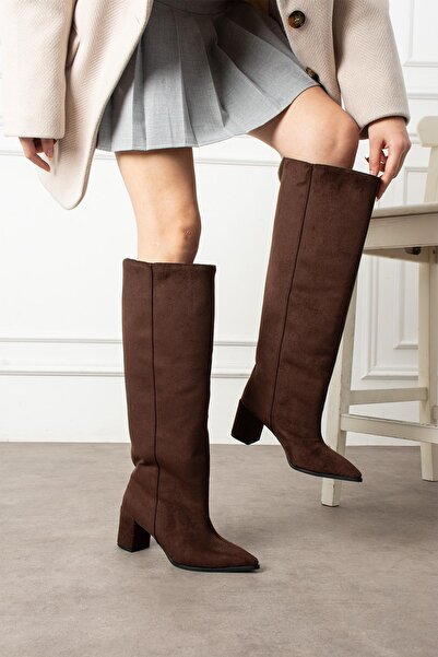 ZENNESHOES Monica Women's Heeled XL Cut Boots