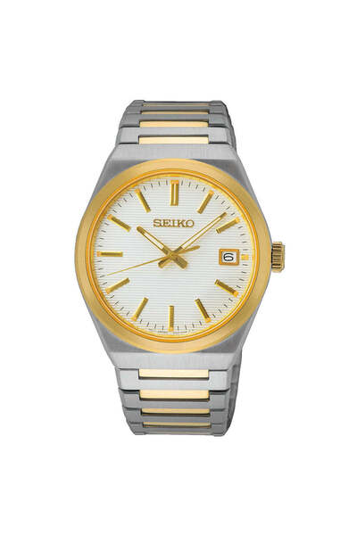 Seiko Men's Quartz Watch - White / Stainless Steel / 38.5mm