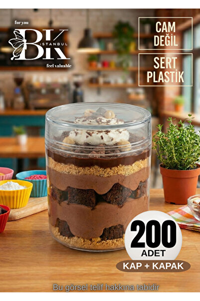 bkistanbul Magnolia Bowl with Lid 200 Cups + 200 Lids |   Mica Presentation C...