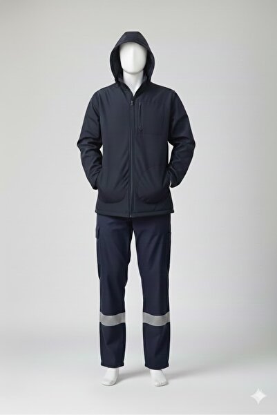 Secura İş Güvenliği Suit with Fleece Lining Inside the Jacket + 7*7 Gabardine...