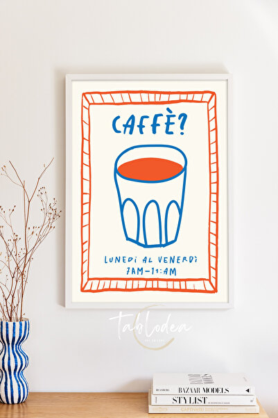 tablodea Pinterest Italijanski stil Caffè Napisano Espresso Crtež Uramljeni K...