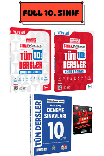 Sınav Yayınları 10. Sınıf Tüm Dersler Konu Anlatımlı+ Soru Bankası+ Editör Tü...