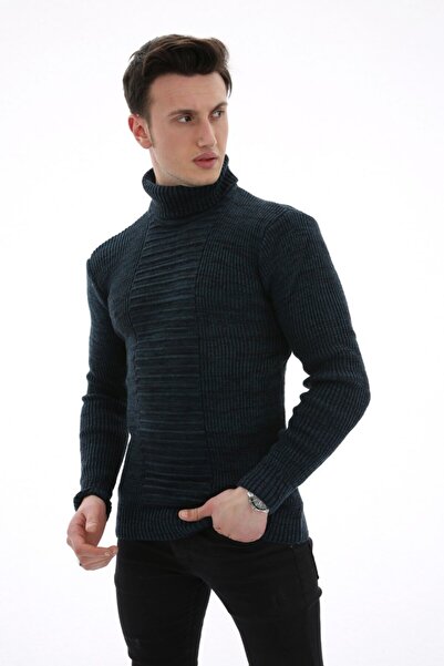buğrahayalin Thick Winter Men's Casual Knit Sweater