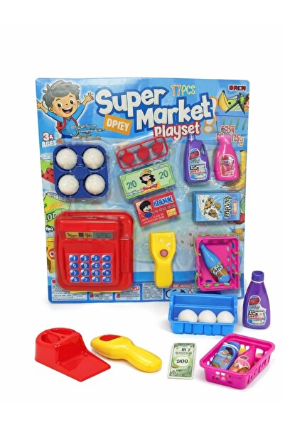NASYONEL TOYS Oyuncak Market Kasa Seti – Super Market Playset, Yazar Kasa ve ...