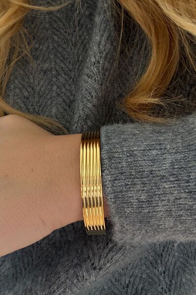 Özce Steel thick bracelet