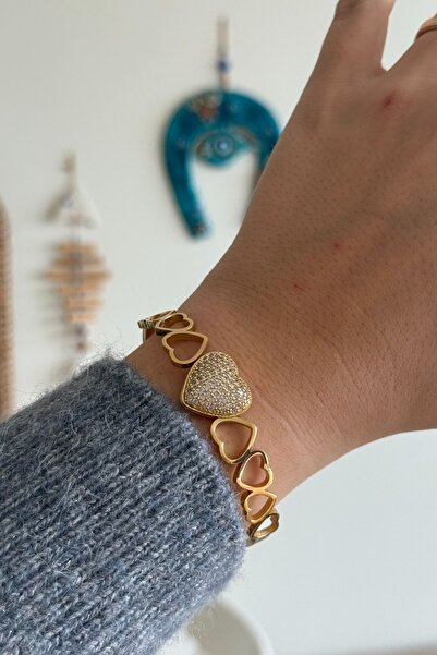 Trendy Butik Steel heart-shaped inline clamp