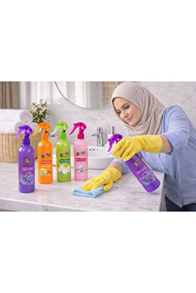 Saf b&m oda spreyi 4lü 350 ml yasemin lavanta kavun gül kokuları