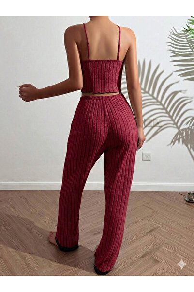 Biraltı Moda Strappy Lace and Bow Detail Pajama Set