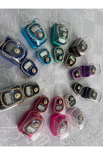 makeops Sesli LED Işıklı Kutulu Hediyelik Dijital Taşlı Süslü Zikirmatik - 10...