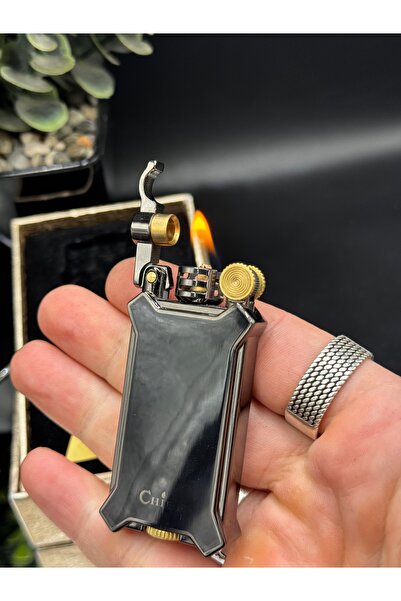 NikaŞ Chief Nostaljik Mekanizmalı Chief Benzinli Çakmak – Koleksiyonluk Gold ...
