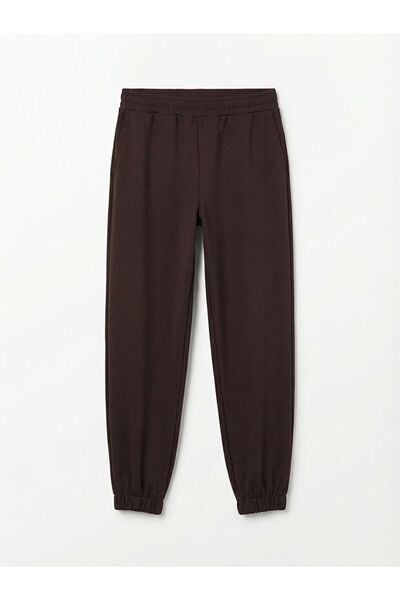 LC Waikiki بنطال رياضي نسائي ذو ملمس ناعم بني من متجر جوليس