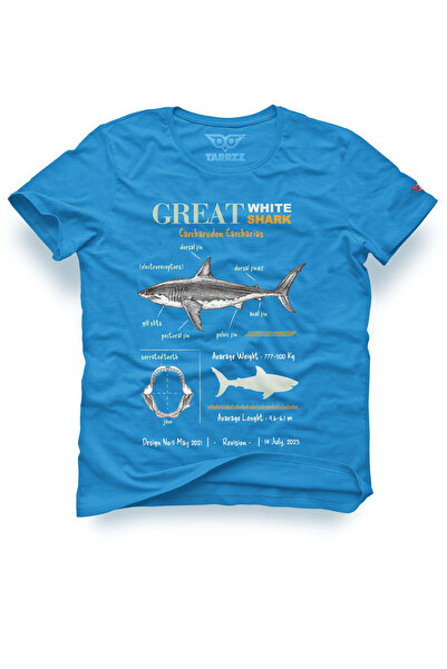 Tarrzzcom Unisex Design Tshirt Anatomy Great White Shark