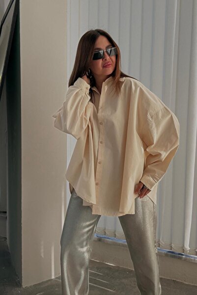 ELVAN TOLON Beige Large Single Pocket Shirt