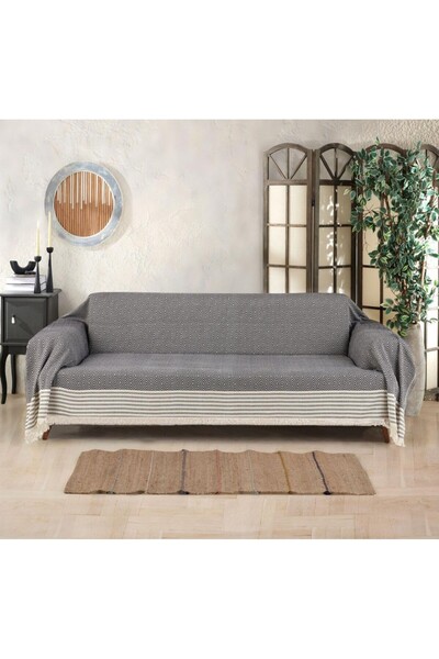 Uğur Home Ev Tekstili 170X310Cm 100% Cotton Tufted Sofa Cover