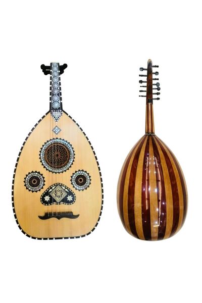KARAZ MUSIC Lux Bandari oud, Swedish face (first grade), walnut, rose, and oa...