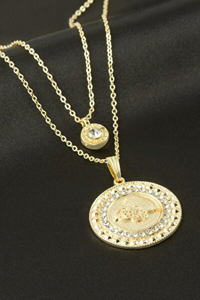 FREEDOM STOREE Tuğra Double Necklace