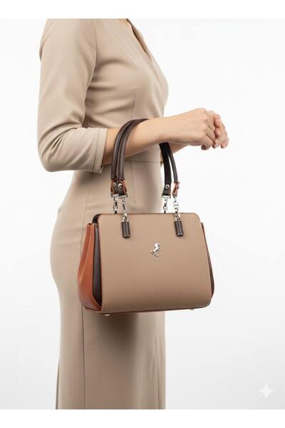 Miami Polo حقيبة كتف وحقيبة يد نسائية متعددة الأقسام