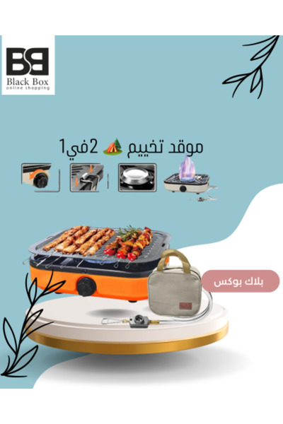 DLC Foldable Stove and Grill 2 Burner Gas Stove for Camping