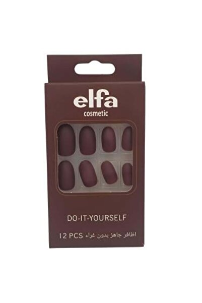 ELFA Ready-to-Use Nail Set Without Adhesives with 12 Stunning Pieces for Flaw...