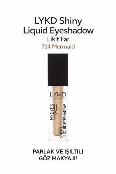 lykd Shiny Liquid Eyeshadow Likit Far 714 Mermaid