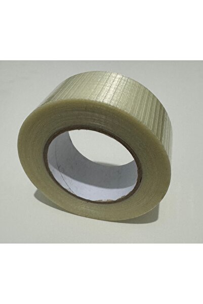 PROSSİVE Şeffaf Lifli Filament Bant Çift Yöne Çapraz Filament 50mm x 50mt
