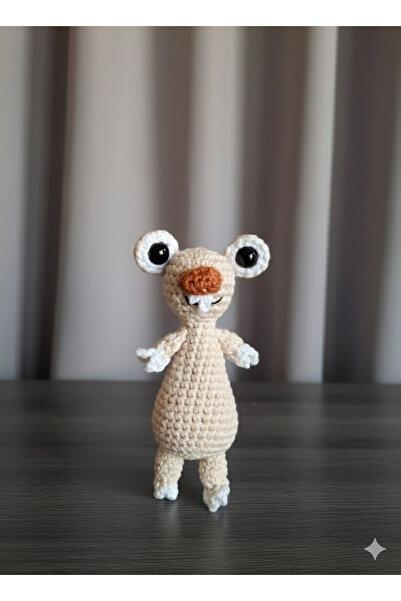 El Emeği Amigurumi Sid Anahtarlık ve Çanta Süsü