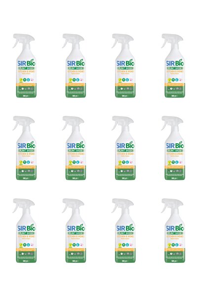 SIR Bio Bitkisel Özlü Mutfak Temizleyici Güçlü Formül 12x500 ml