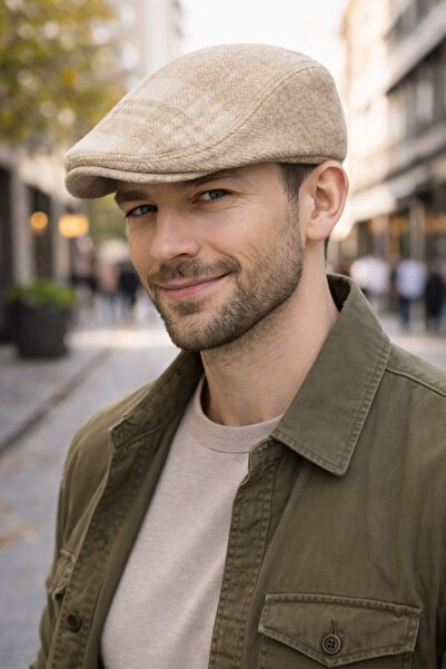 PaminBags Aksesuar Elastic Plaid 10 Duck Cap Hat