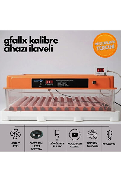 Evonest Kuluçka Makinesi Gfallx Dönüşüm-ek -120 Yumurtalık | Turuncu Renk